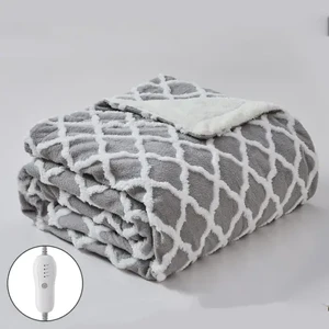 Cama de solteiro lavável elétrica sobre cobertor